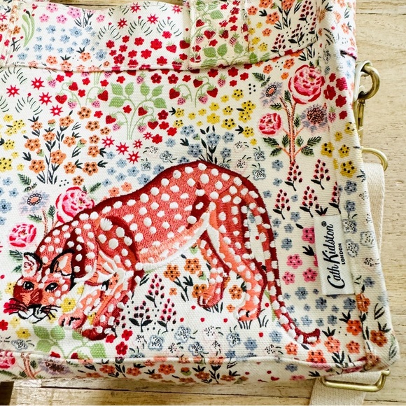 Cath Kidston cotton Artist Kingdom Ditsy Mini Sidekick shoulder bag EUC - Picture 6 of 15